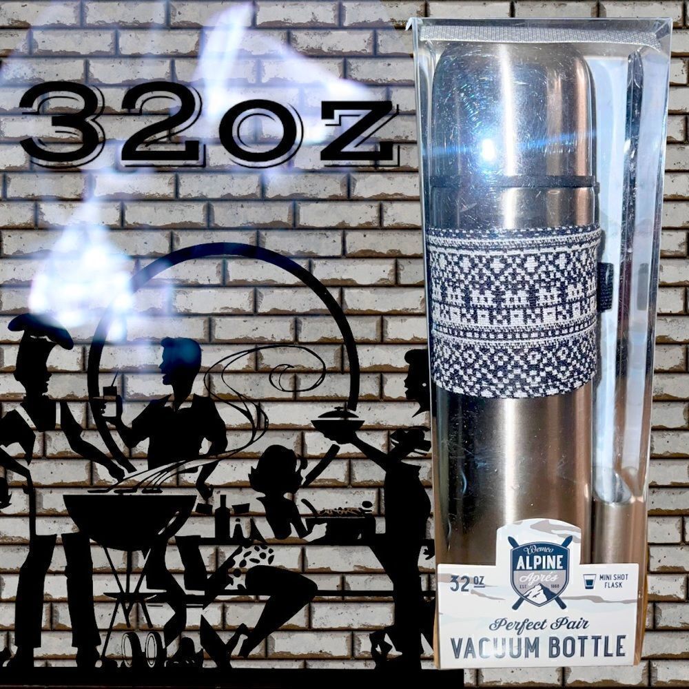 Wemco Alpine Perfect Pair 32oz Vacuum Bottle with Mini Shot Flask NEW!